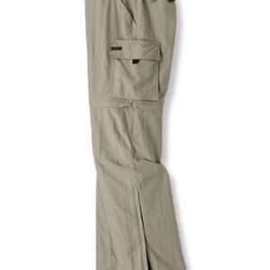 REI Sahara Beige Convertible Woman Cargo Style Hiking Pants  Size 12 / 14